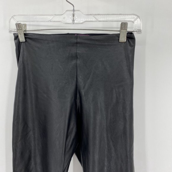 Commando Control Black Leather style Pants Medium - Picture 2 of 8